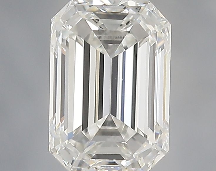 Diamante Naturale Taglio Smeraldo 0.52ct VG/EX E VVS2 - IGI - 5.4x3.73x2.61mm