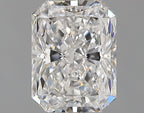 Diamante Naturale Taglio Radiant 0.9ct VG/EX E VVS1 - GIA - 6.45x4.88x3.32mm