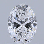 Diamante Naturale Taglio Ovale 0.58ct EX/EX D VVS2 - GIA - 4.79x6.62x2.86mm