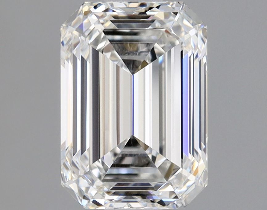 Diamante Naturale Taglio Smeraldo 1.07ct EX/EX F VVS2 - GIA - 6.84x4.86x3.21mm