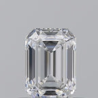 Diamante Naturale Taglio Smeraldo 0.51ct VG/EX E VVS2 - GIA - 5.35x3.82x2.54mm
