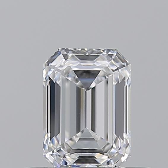 Diamante Naturale Taglio Smeraldo 0.51ct VG/EX E VVS2 - GIA - 5.35x3.82x2.54mm