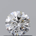 Diamante Naturale Taglio Brillante 0.5ct VG/VG/VG E VVS2 - GIA - 5.0x4.95x3.18mm
