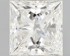 Diamante Naturale Taglio Princess 0.61ct G/VG H VS1 - GIA - 4.8x4.69x3.21mm