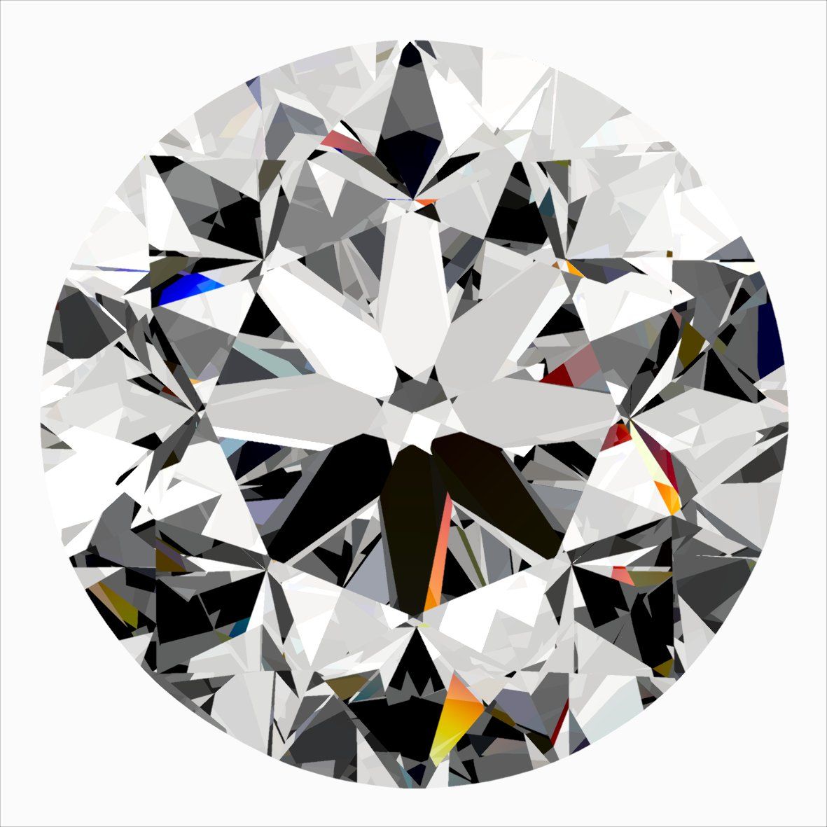 Diamante Naturale Taglio Brillante 0.5ct G/VG/EX I VVS2 - IGI - 4.84x4.9x3.25mm