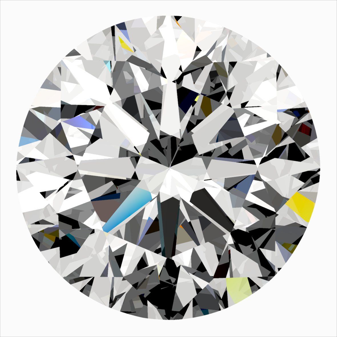 Diamante Naturale Taglio Brillante 0.4ct 3EX G VVS1 - IGI - 4.61x4.66x2.96mm