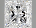 Diamante Naturale Taglio Princess 0.5ct G/VG D VVS2 - GIA - 4.41x4.31x3.17mm