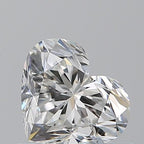 Diamante Naturale Taglio Cuore 0.73ct EX/EX G VVS1 - GIA - 5.33x6.25x3.72mm