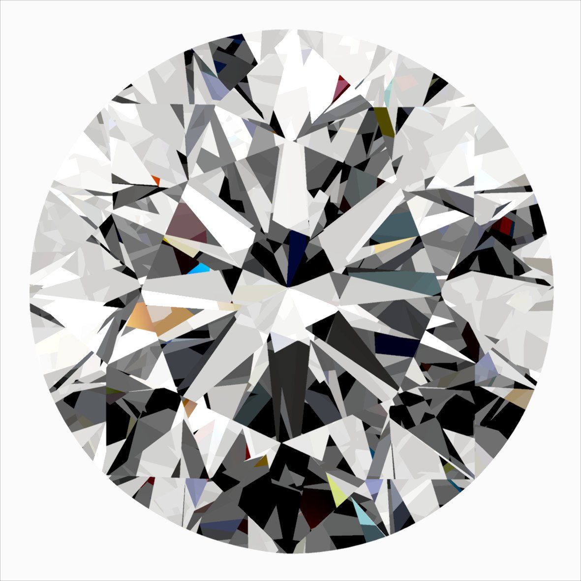 Diamante Naturale Taglio Brillante 0.3ct VG/EX/EX G VVS1 - IGI - 4.2x4.24x2.7mm
