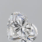 Diamante Naturale Taglio Cuore 1.02ct EX/EX G VVS1 - GIA - 5.84x6.77x4.32mm