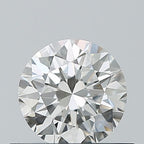 Diamante Naturale Taglio Brillante 0.5ct VG/EX/EX F VS1 - IGI - 5.01x5.07x3.17mm