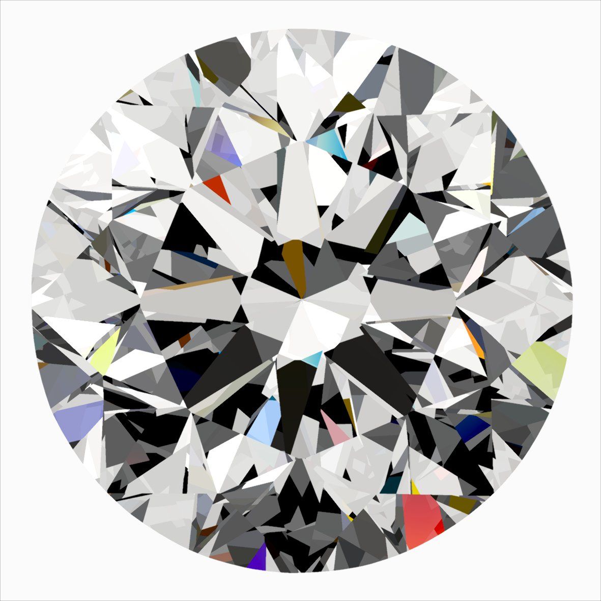 Diamante Naturale Taglio Brillante 0.3ct VG/VG/EX F VS1 - IGI - 4.15x4.18x2.71mm