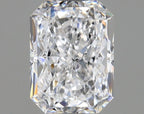 Diamante Naturale Taglio Radiant 1ct VG/VG D VS1 - GIA - 6.57x4.86x3.31mm