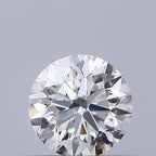 Diamante Naturale Taglio Brillante 0.5ct VG/EX/EX F VS2 - GIA - 4.95x4.97x3.18mm