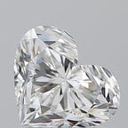 Diamante Naturale Taglio Cuore 1.01ct EX/EX H VS1 - GIA - 5.72x6.88x4.37mm