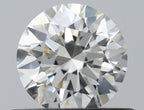 Diamante Naturale Taglio Brillante 0.5ct 3EX G VVS2 - IGI - 5.06x5.11x3.15mm