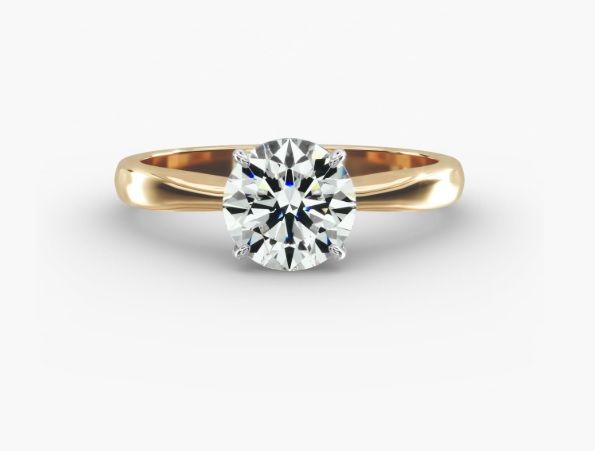 Diamante Naturale Taglio Brillante 1ct VG/G/EX I VS1 - IGI - 6.24x6.31x3.98mm