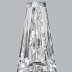 Diamante Taglio Baguette Scalata 0.7ct VG/EX D VS2 - GIA - 7.77x4.44x2.71mm