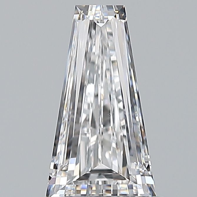 Diamante Taglio Baguette Scalata 0.7ct VG/EX D VS2 - GIA - 7.77x4.44x2.71mm
