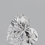 Diamante Naturale Taglio Cuore 0.62ct VG/EX D VS1 - GIA - 5.33x5.88x3.42mm