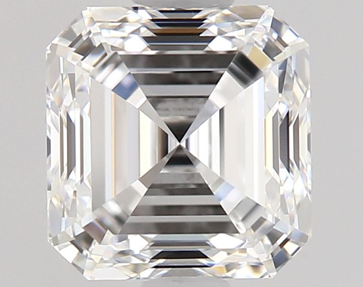 Diamante Taglio Smeraldo Quadrato 0.9ct EX/EX E VVS1 - GIA - 5.29x5.11x3.53mm