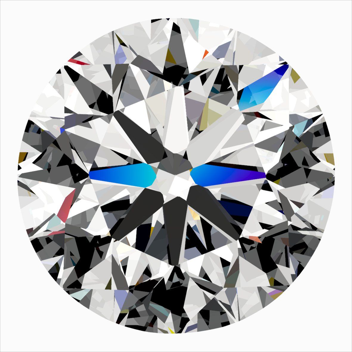 Diamante Naturale Taglio Brillante 0.3ct VG/EX/EX G VVS1 - IGI - 4.2x4.25x2.7mm