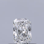 Diamante Naturale Taglio Radiant 0.37ct VG/EX D IF - GIA - 5.15x3.57x2.38mm