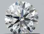 Diamante Naturale Taglio Brillante 0.5ct 3EX F VVS2 - IGI - 5.0x5.06x3.18mm