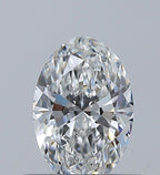 Diamante Naturale Taglio Ovale 0.51ct EX/EX F VVS2 - GIA - 6.56x4.43x2.81mm