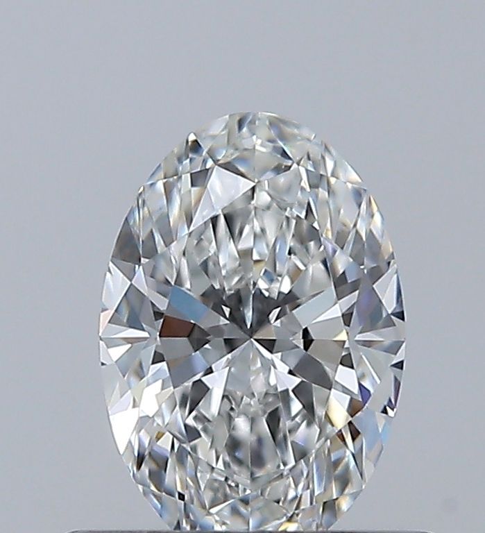 Diamante Naturale Taglio Ovale 0.51ct EX/EX F VVS2 - GIA - 6.56x4.43x2.81mm
