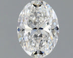 Diamante Naturale Taglio Ovale 0.9ct VG/EX E VVS2 - GIA - 7.36x5.27x3.4mm