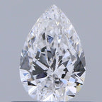 Diamante Naturale Taglio Goccia 0.42ct EX/EX D VVS2 - GIA - 6.45x4.29x2.57mm