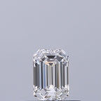 Diamante Naturale Taglio Smeraldo 0.32ct VG/EX D VVS2 - GIA - 4.85x3.24x2.13mm