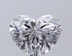 Diamante Naturale Taglio Cuore 0.65ct EX/EX D IF - GIA - 5.07x5.95x3.7mm