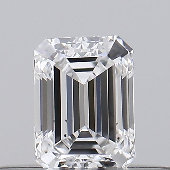 Diamante Naturale Taglio Smeraldo 0.18ct VG/VG D VVS1 - GIA - 3.72x2.73x1.91mm