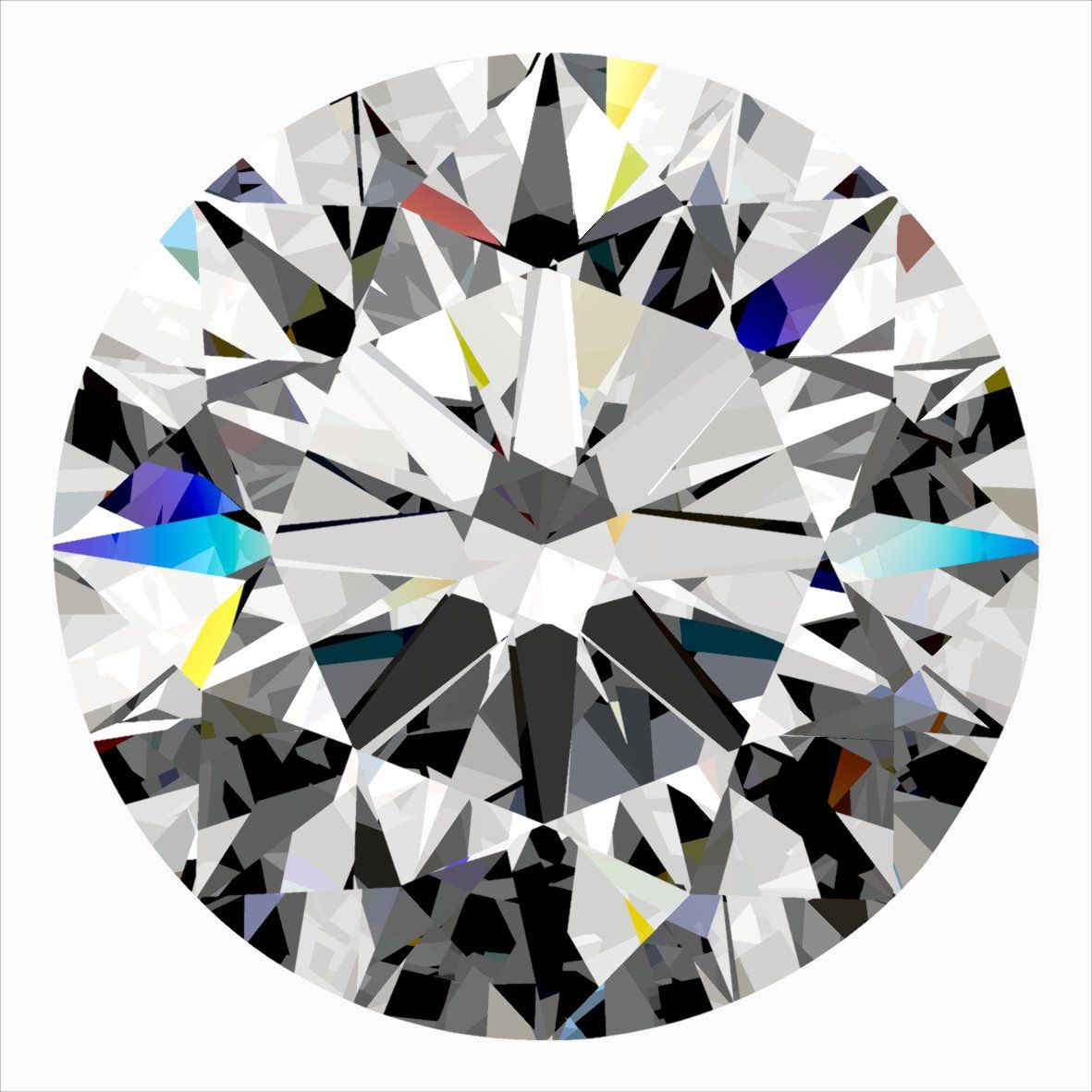 Diamante Naturale Taglio Brillante 0.3ct 3EX G IF - IGI - 4.29x4.31x2.69mm