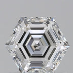 Diamante Naturale Taglio Esagonale 0.91ct EX/EX H VS1 - GIA - 6.51x5.54x3.63mm