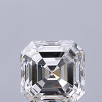 Diamante Naturale Taglio Asscher 1.02ct EX/EX F VVS1 - GIA - 5.46x5.44x3.7mm