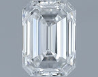 Diamante Naturale Taglio Smeraldo 0.41ct VG/EX E VVS1 - GIA - 4.97x3.55x2.37mm