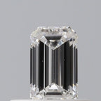 Diamante Naturale Taglio Smeraldo 0.33ct VG/EX E VS1 - GIA - 5.25x3.12x2.08mm