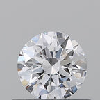 Diamante Naturale Taglio Brillante 0.5ct VG/G/G D VS1 - GIA - 5.1x5.07x3.12mm