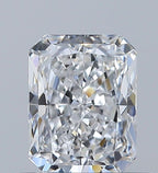 Diamante Naturale Taglio Radiant 0.8ct VG/EX E VVS2 - GIA - 6.02x4.63x3.19mm