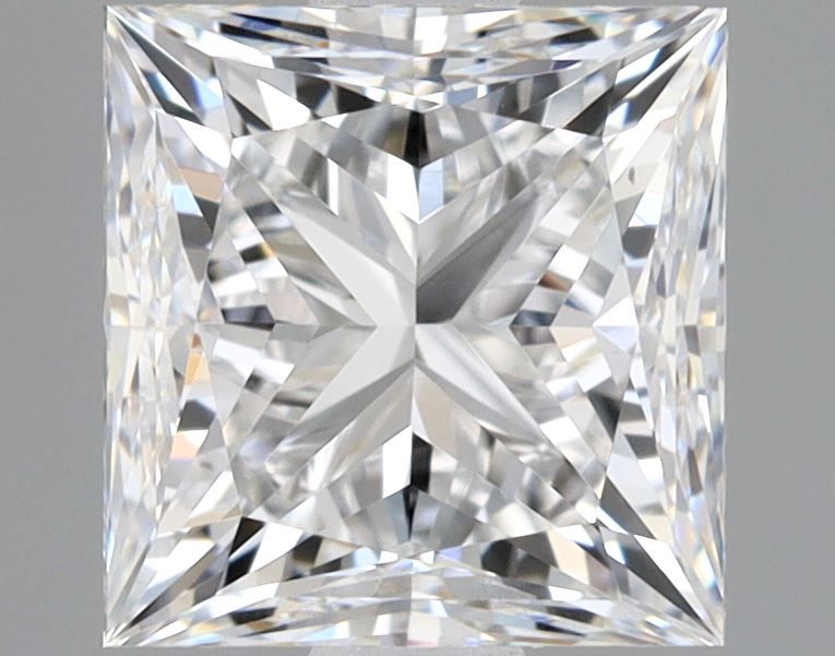 Diamante Naturale Taglio Princess 1.4ct VG/EX E VS2 - GIA - 5.95x5.79x4.41mm