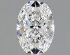 Diamante Naturale Taglio Ovale 1.01ct EX/EX E VVS2 - GIA - 7.98x5.46x3.5mm