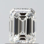 Diamante Naturale Taglio Smeraldo 0.52ct VG/EX E VVS1 - GIA - 5.4x3.94x2.66mm