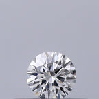 Diamante Naturale Taglio Brillante 0.19ct 3EX D VS2 - GIA - 3.71x3.73x2.28mm