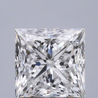 Diamante Naturale Taglio Princess 1.05ct EX/EX E VS2 - GIA - 5.47x5.41x4.0mm