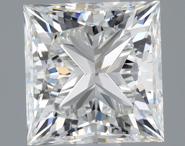 Diamante Naturale Taglio Princess 1.01ct EX/EX F VVS2 - GIA - 5.43x5.24x3.94mm