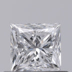 Diamante Naturale Taglio Princess 0.5ct G/G D VS1 - GIA - 4.21x4.14x3.29mm