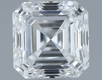 Diamante Naturale Taglio Asscher 0.5ct EX/EX F VS2 - GIA - 4.31x4.27x2.94mm